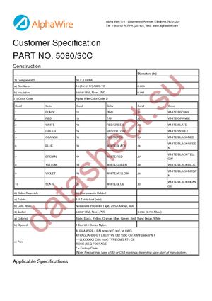 5080/30C SL001 datasheet  